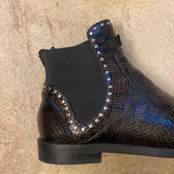 Zara snakeskin look flat booties size 39 - Picture 6 of 7